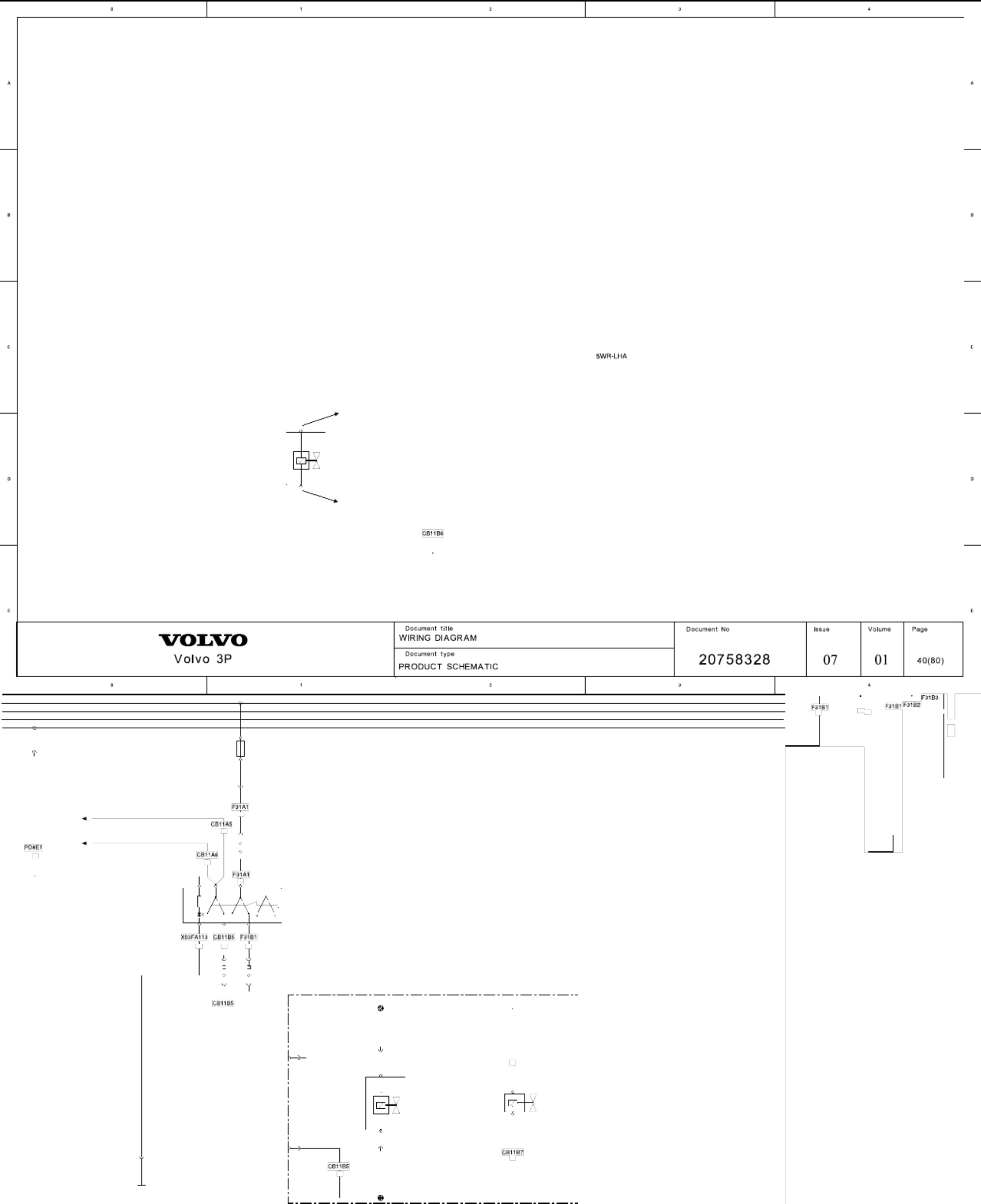 Sample 7 of Volvo CE VHD Wiring Diagram Schematics Complete Electrical Wiring Schematic & System Diagram [PDF]