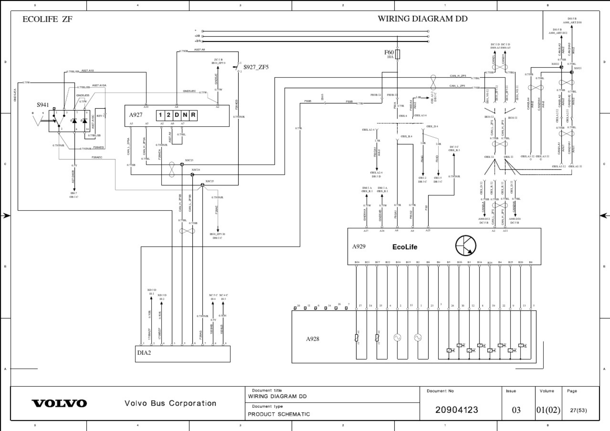 Sample 3 of Volvo CE Wiring Diagram B7 B9 B12 Complete Electrical Wiring Schematic & System Diagram [PDF]
