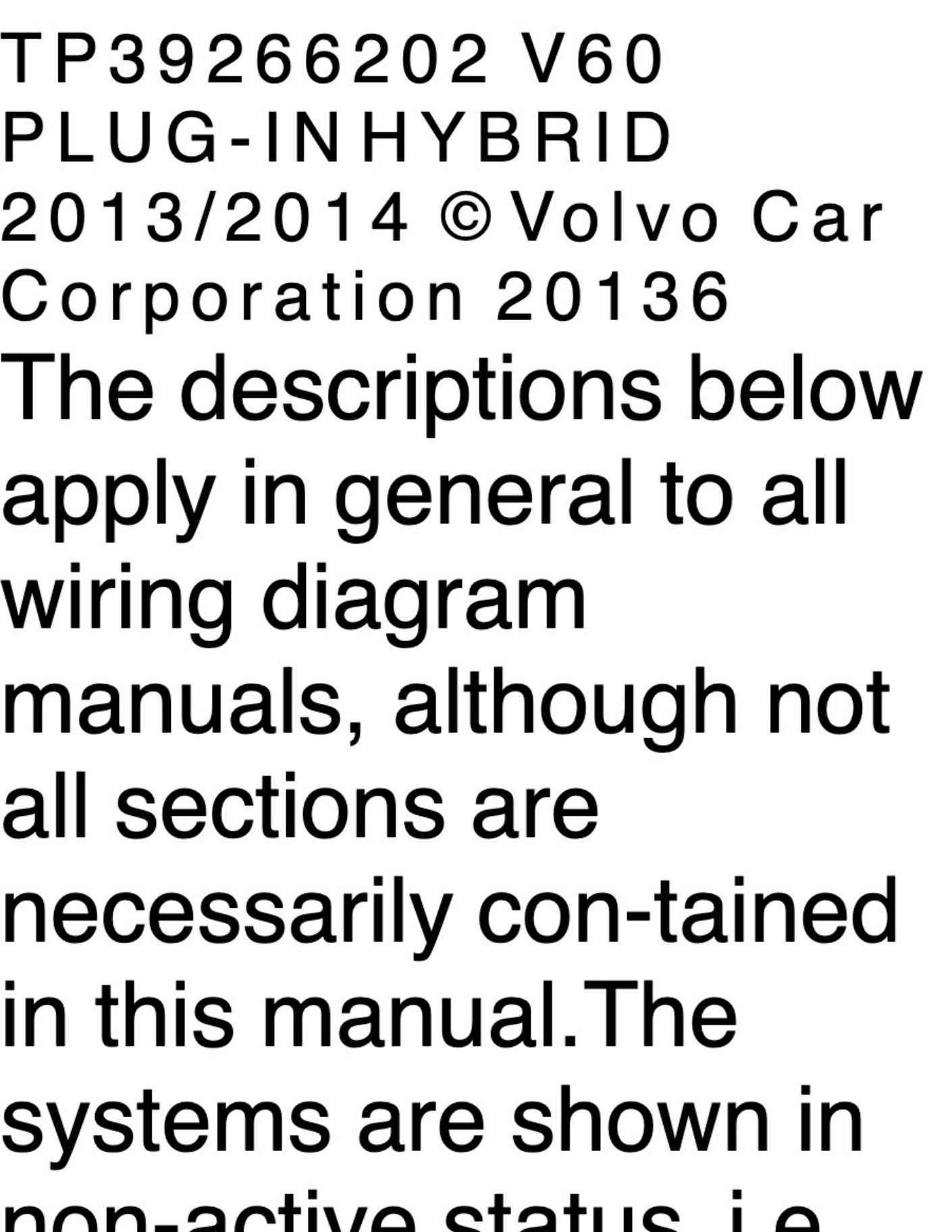 Sample 2 of Volvo CE Wiring Diagram - Volvo v60 Plug in Complete Electrical Wiring Schematic & System Diagram [PDF]