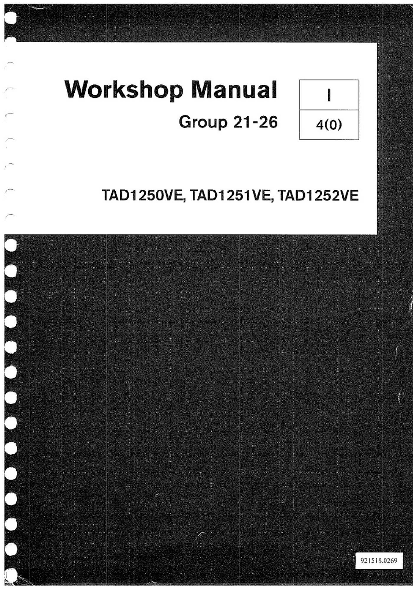 Volvo CE Workshop Workshop Service Manual [PDF] cover