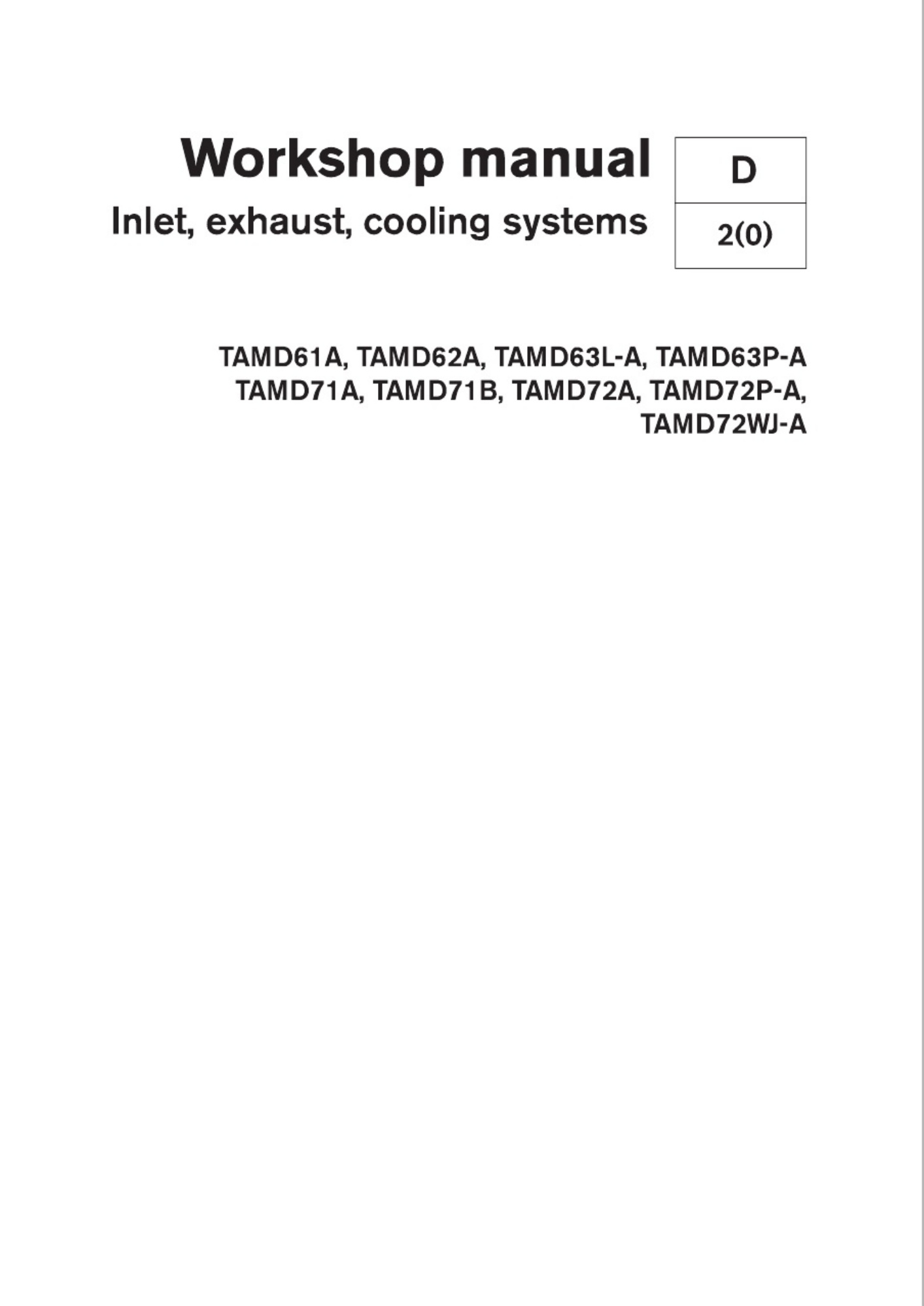 Volvo CE Workshop Workshop Service Manual [PDF] cover