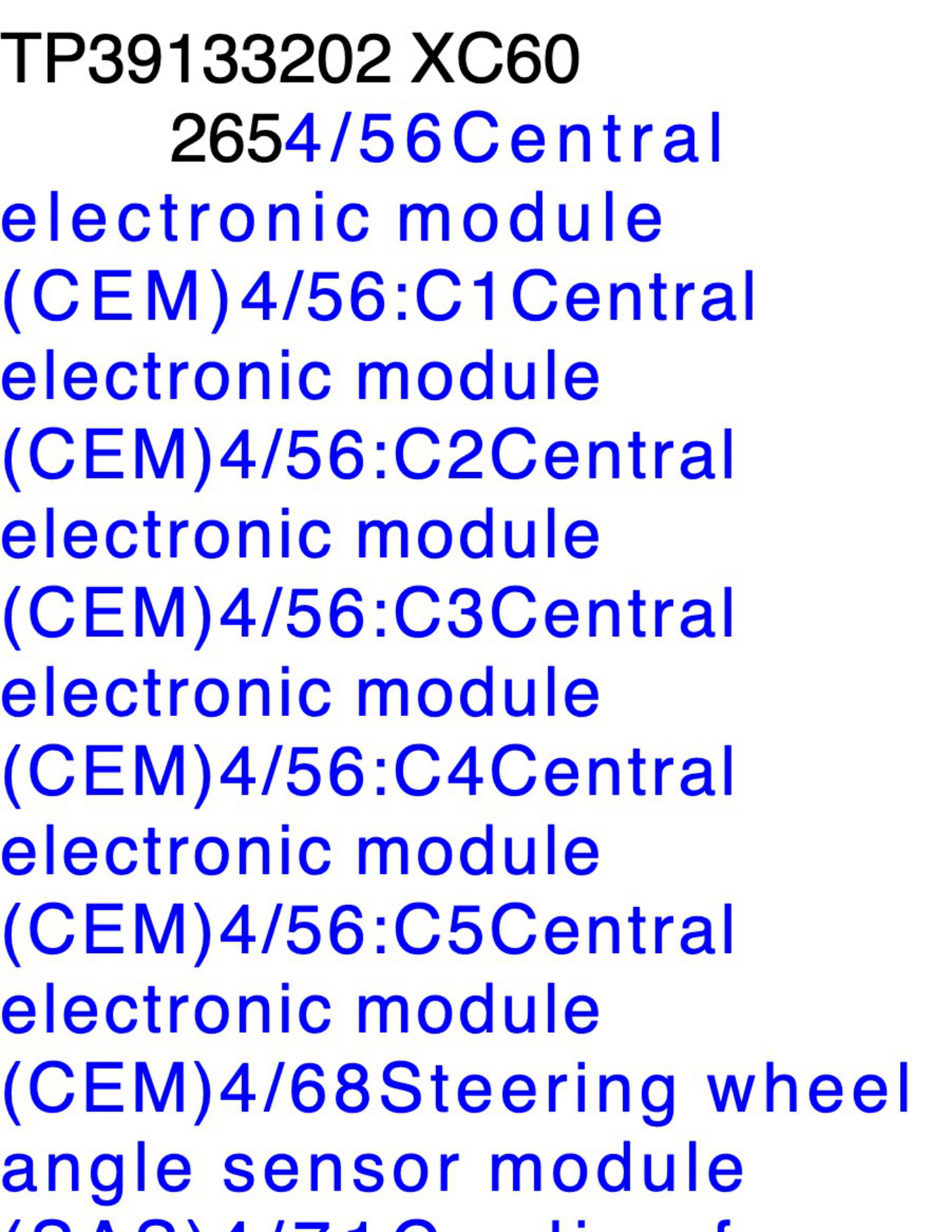 Sample 8 of Volvo CE Xc60 2010 Electrical Wiring Diagram Complete Electrical Wiring Schematic & System Diagram [PDF]
