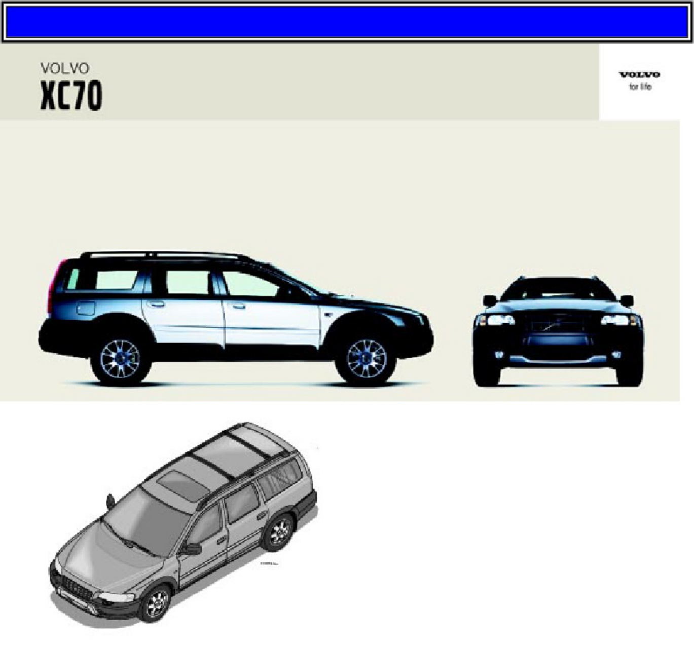 Volvo CE XC70 2004 User Technical Manual [PDF] cover
