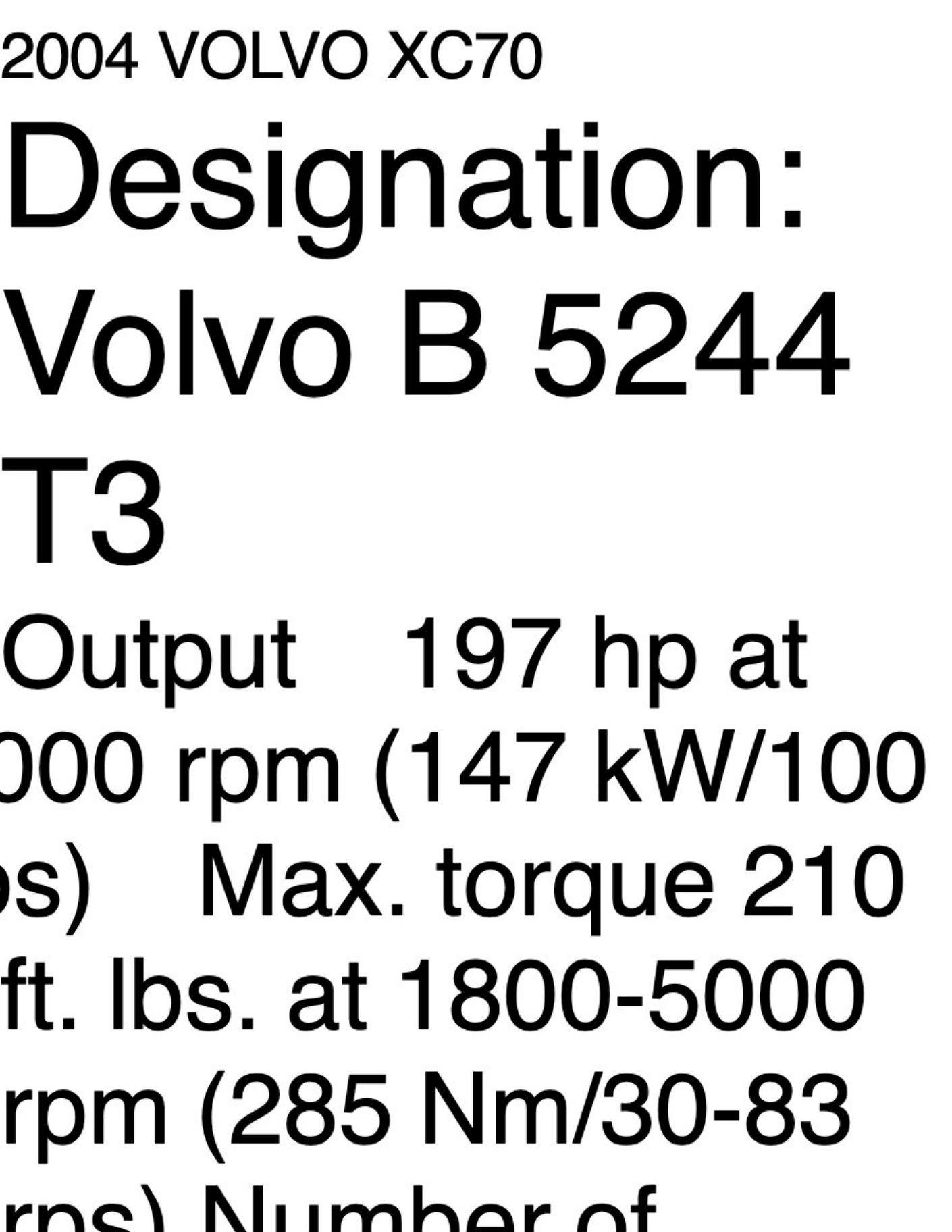 Sample 7 of Volvo CE XC70 2004 User Technical Manual [PDF]