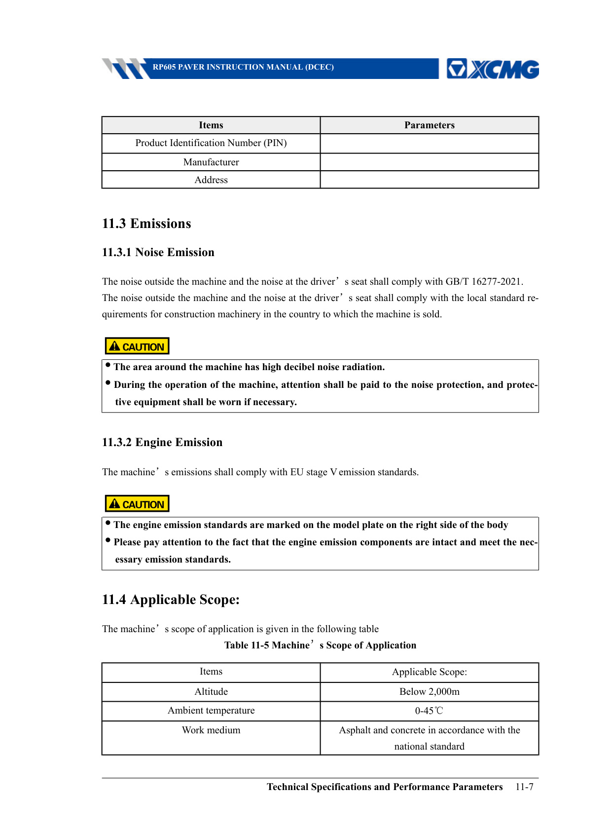 Sample 8 of XCMG RP605 - Operation & Maintenance Manual (OMM) [PDF]