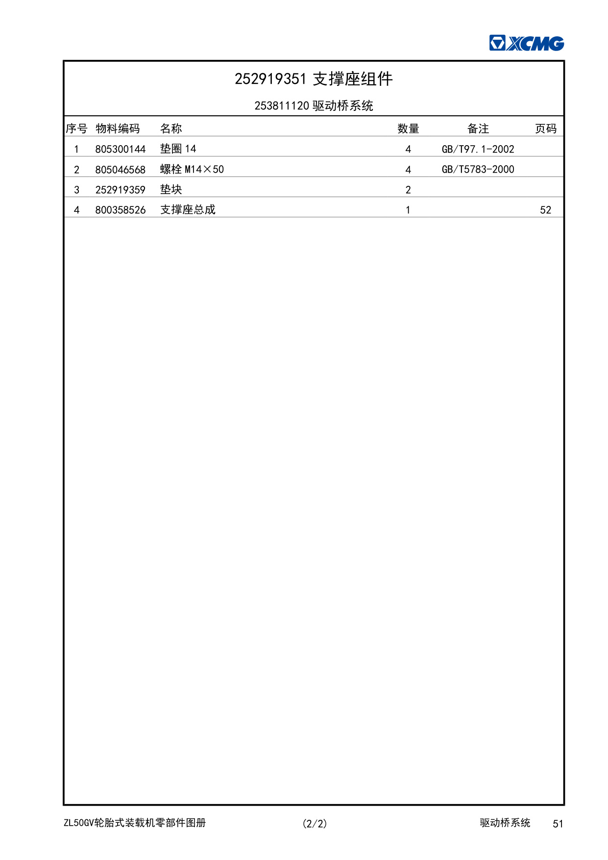 Sample 4 of XCMG XCMG-ZL50GV Wheel Loader Technical Manual [PDF]