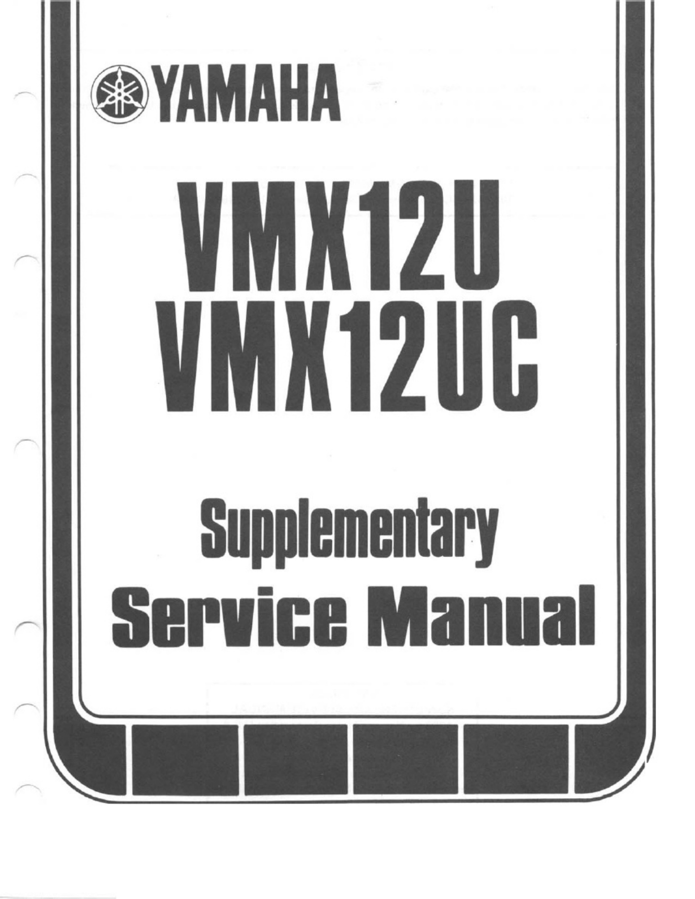 Sample 3 of Yamaha V MAX Workshop Service Manual [PDF]