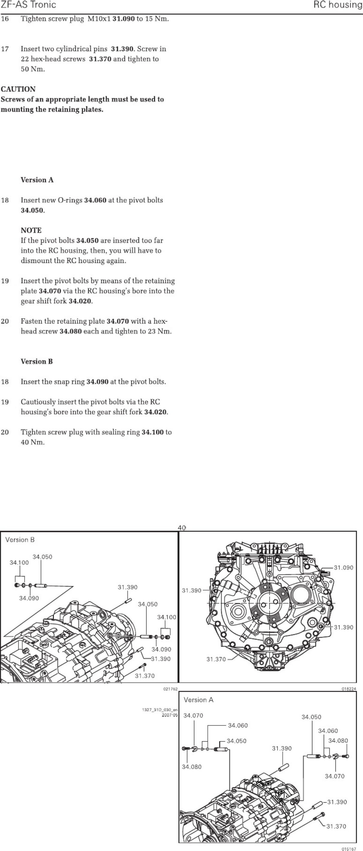 Sample 5 of ZF Friedrichshafen Astronic Transmission Workshop Service Manual [PDF]